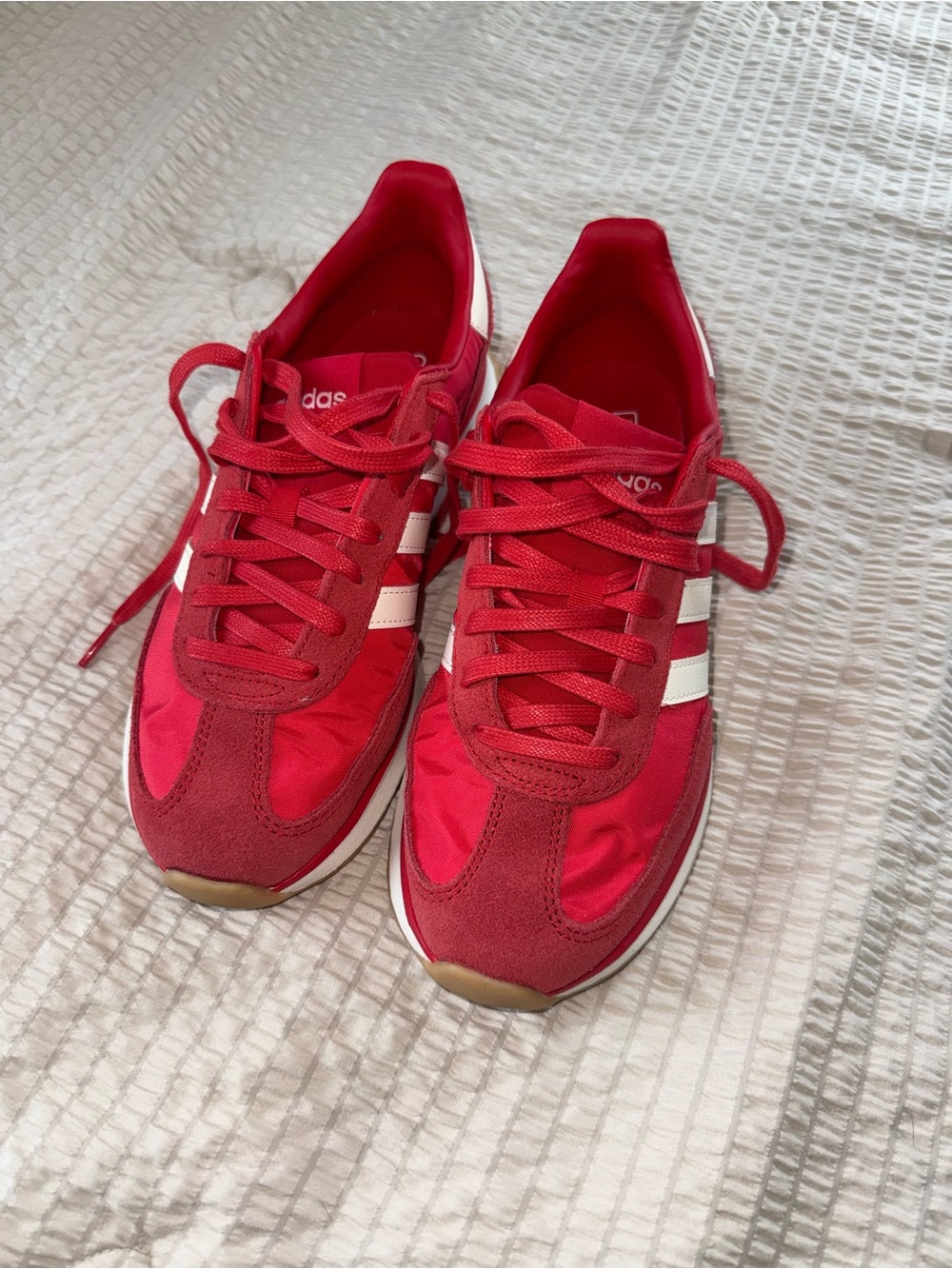 Adidas Red Suede Retro Sneakers 8.5